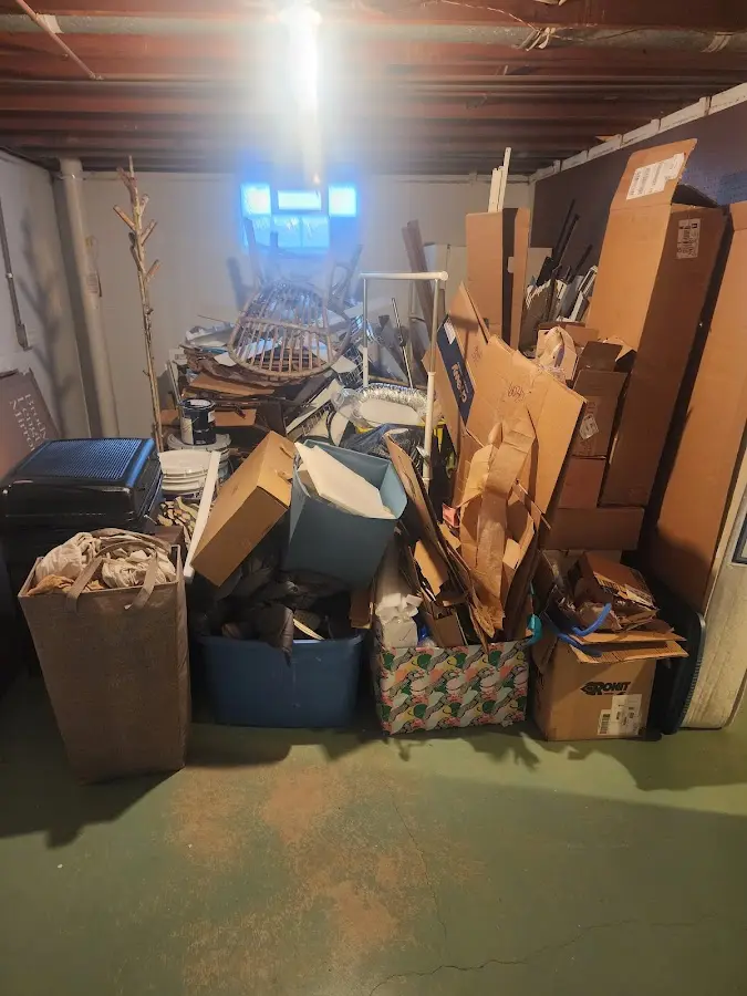 Roll-off dumpster container at job site for Construction Dumpster Rental in Taylorsville